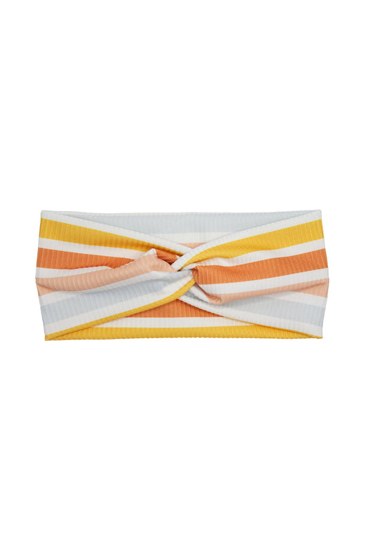 Spring Rainbow Ribbed Twist Turban Headband