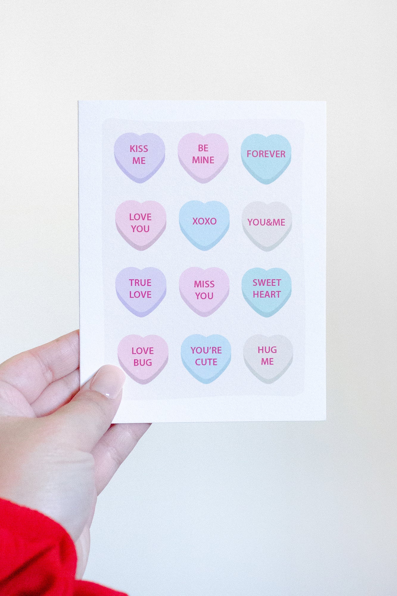Heart Candy Sayings Greeting Card
