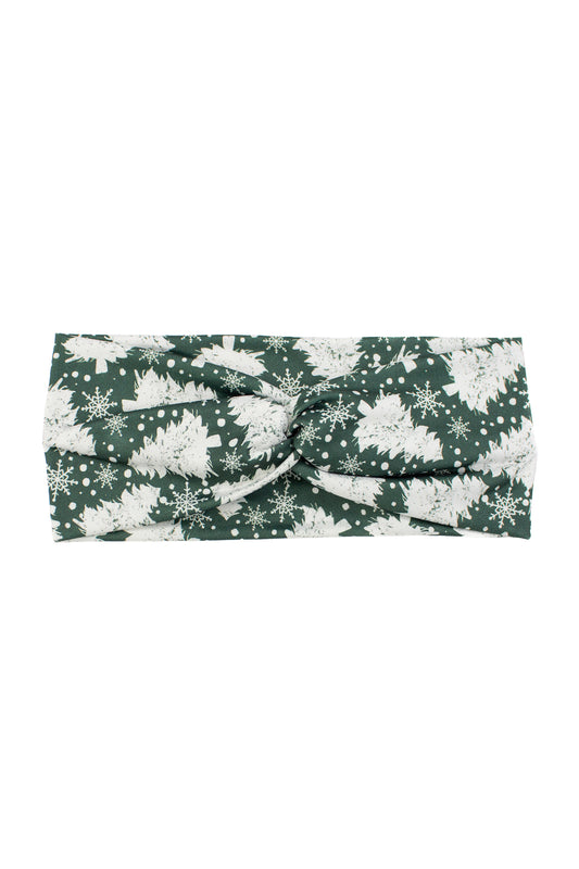 Christmas Tree Farm Twist Turban Headband