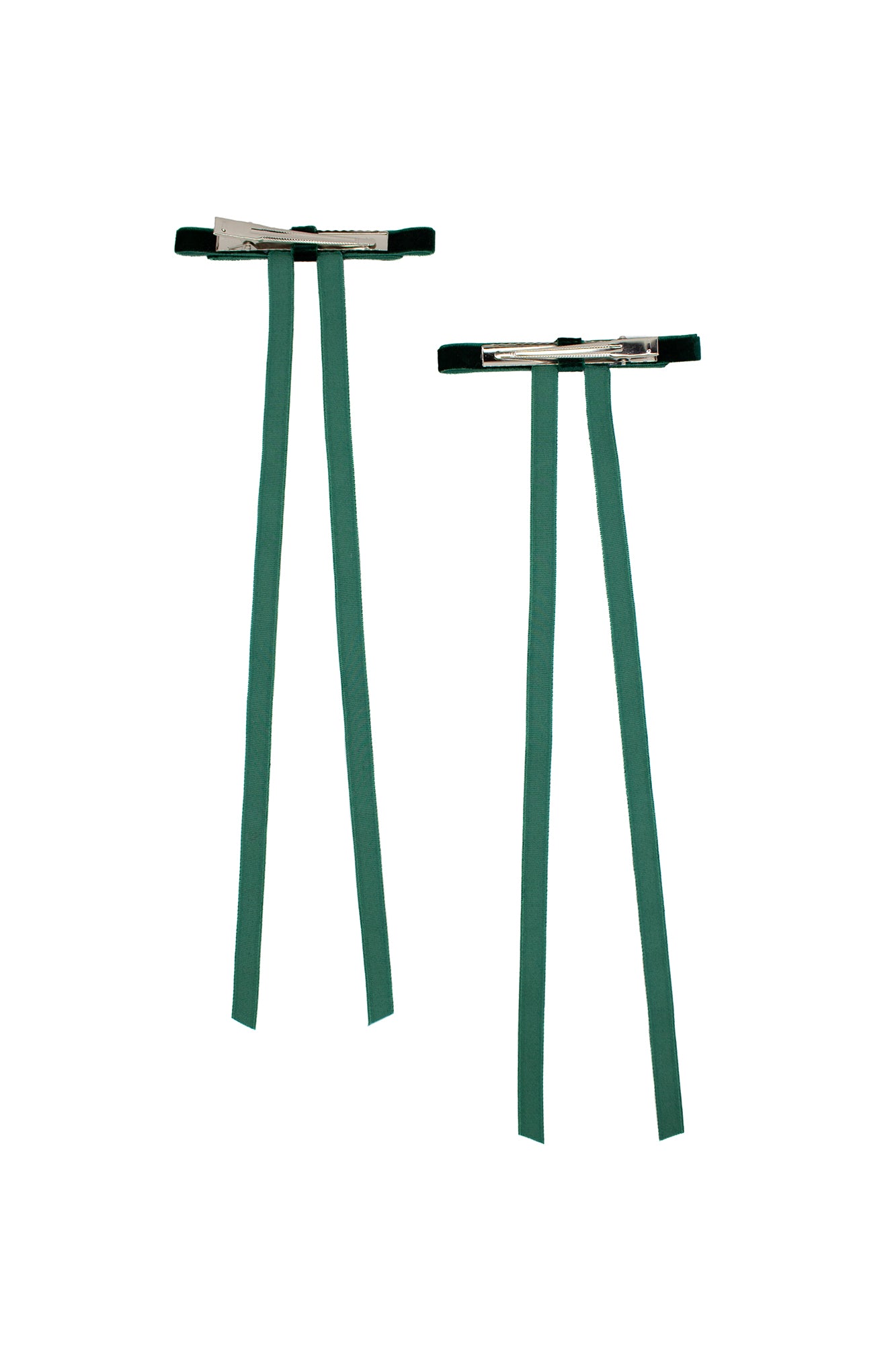 Dark Green Velvet Hair Bow