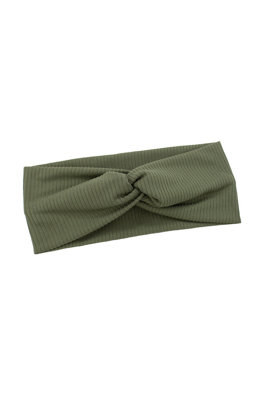 Forest Ribbed Twist Turban Headband