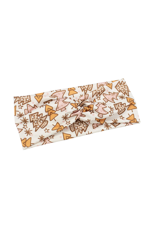 Boho Christmas Tree Twist Turban Headband
