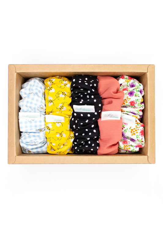 5 Scrunchies Set (Wide Elastic)