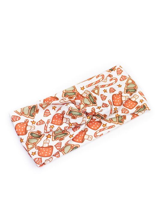 Christmas Cookies & Hot Coco Twist Turban Headband