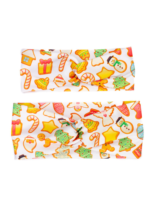Cookies For Santa Twist Turban Headband
