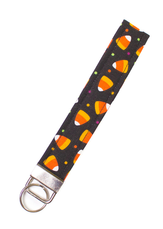 Candy Corn 1" Key Fob Wristlet