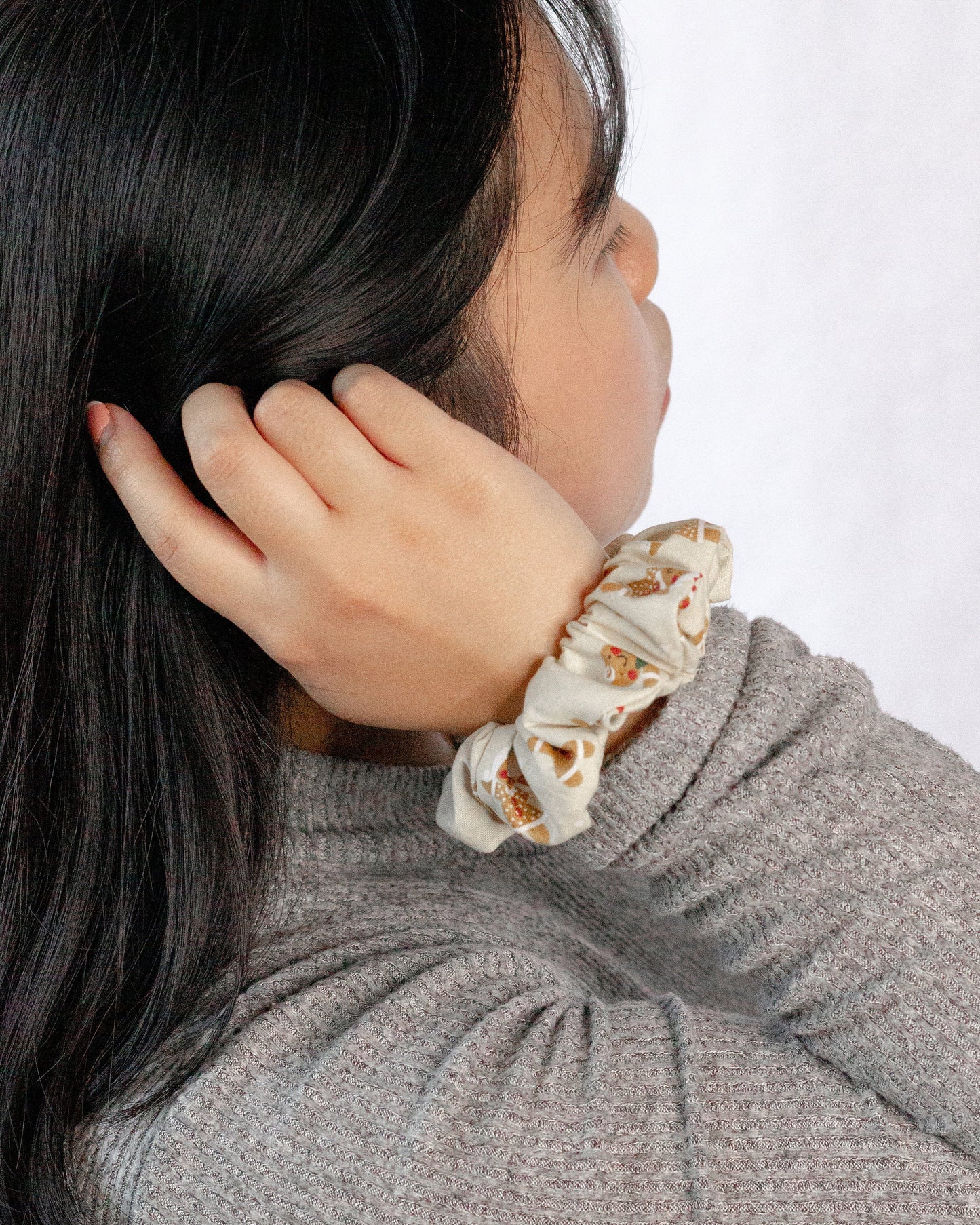 Mr. & Mrs. Gingerbread Cookie Scrunchie