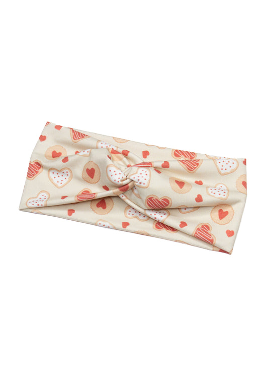Valentine's Day Cookies Twist Turban Headband