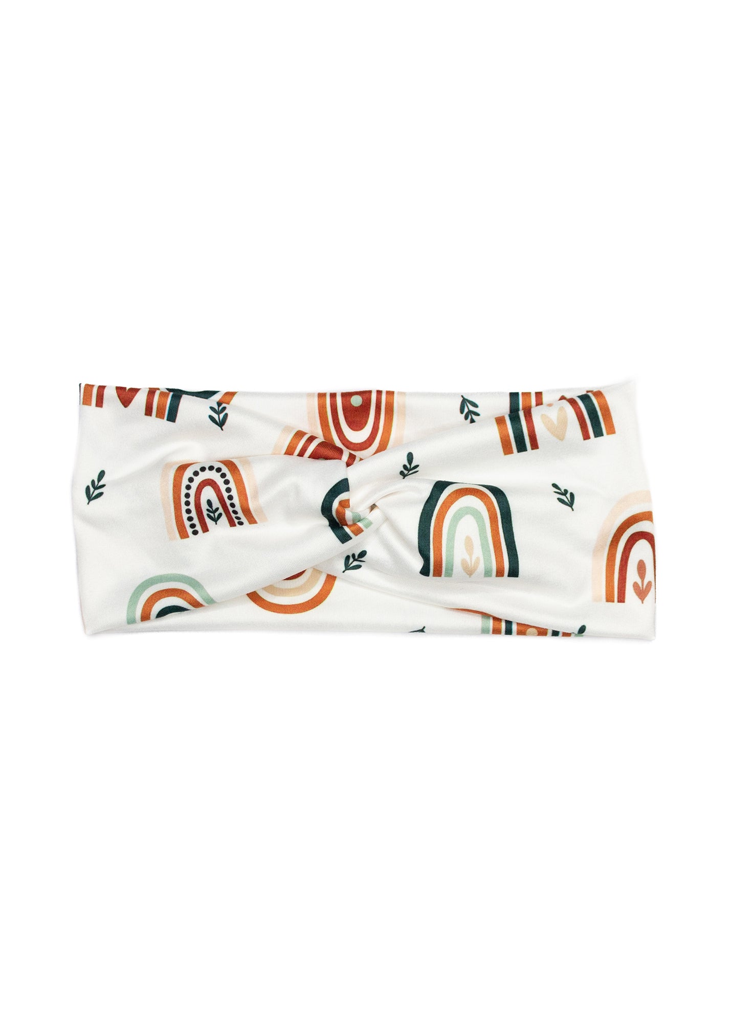 Rainbow Boho Twist Turban Headband