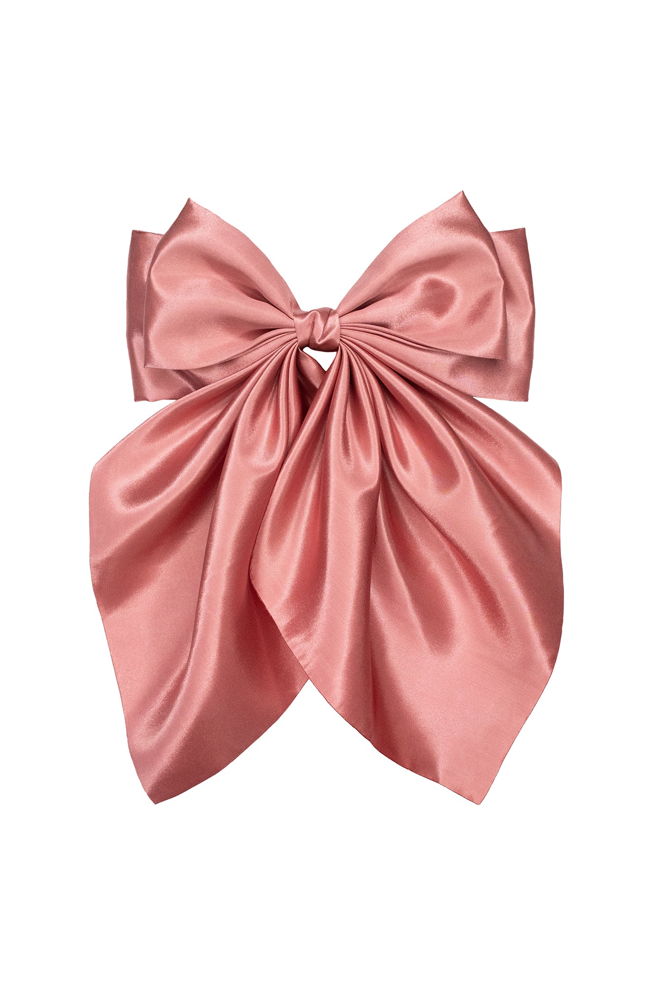 Dusty Pink Hair Bow Tail