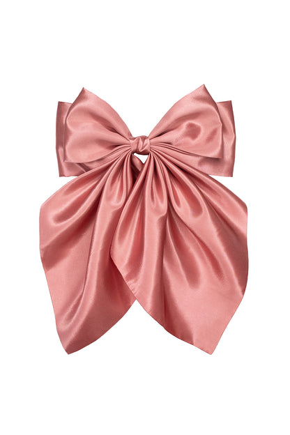 Dusty Pink Hair Bow Tail