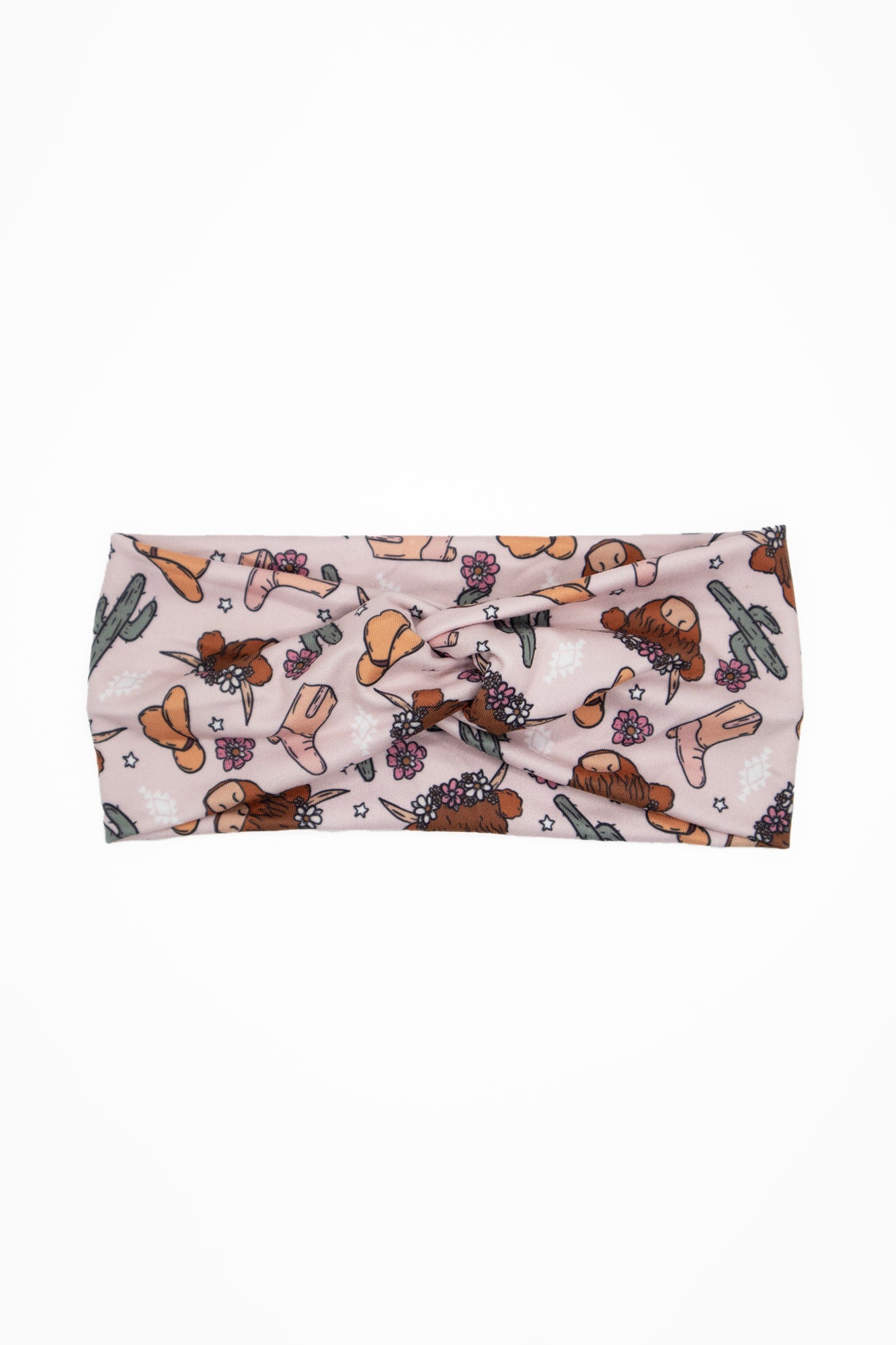 Cowboots and Cows Twist Turban Headband