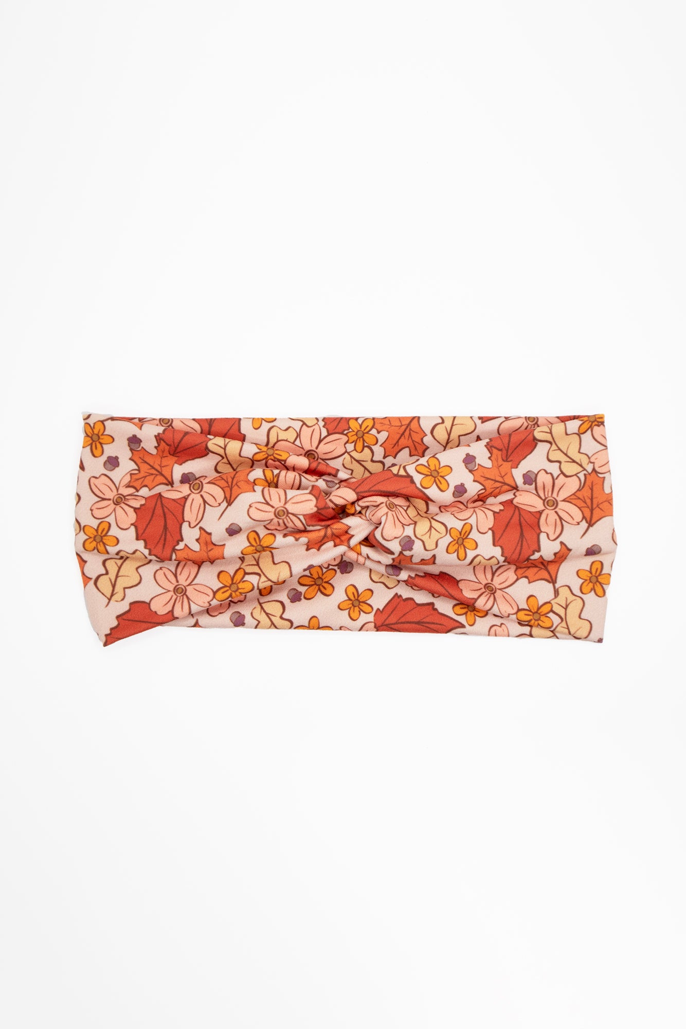 Autumn Leaves Twist Turban Headband