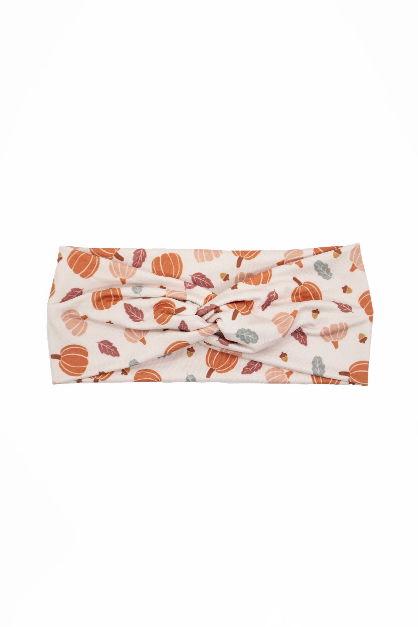 Hello Fall Pumpkins Twist Turban Headband