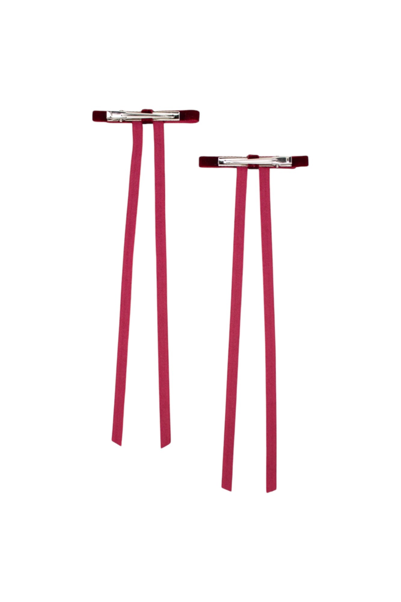 Wine Velvet Hair Bow