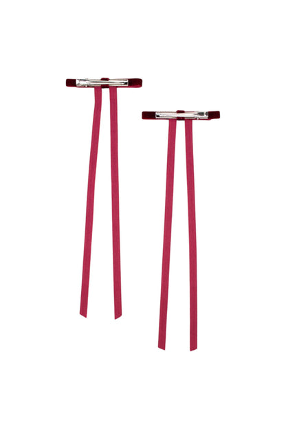 Wine Velvet Hair Bow