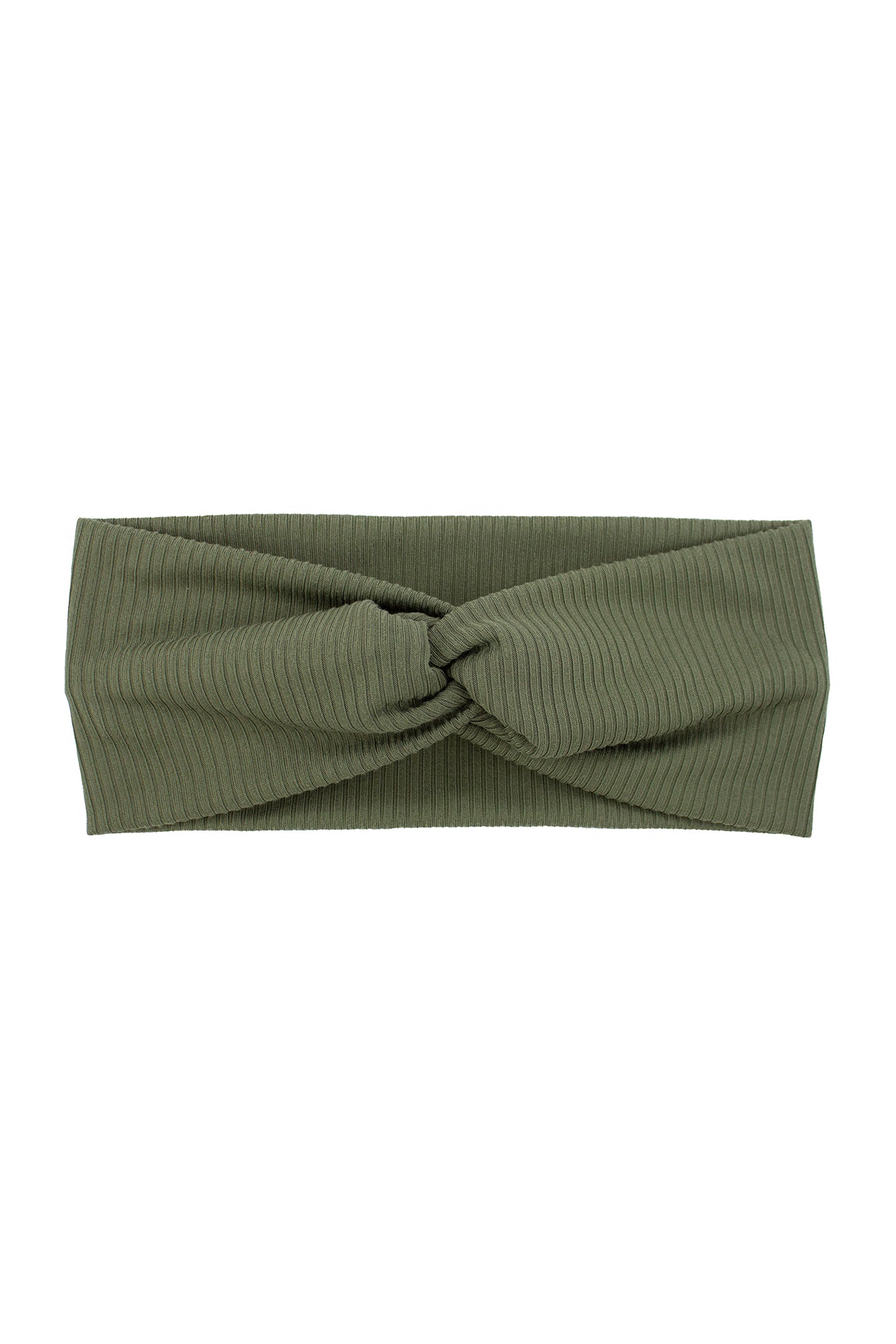 Forest Ribbed Twist Turban Headband
