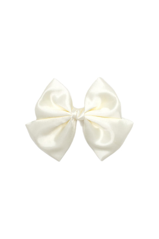 Cream Hair Bow
