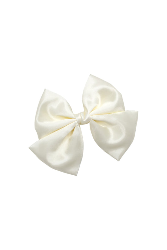 Cream Hair Bow