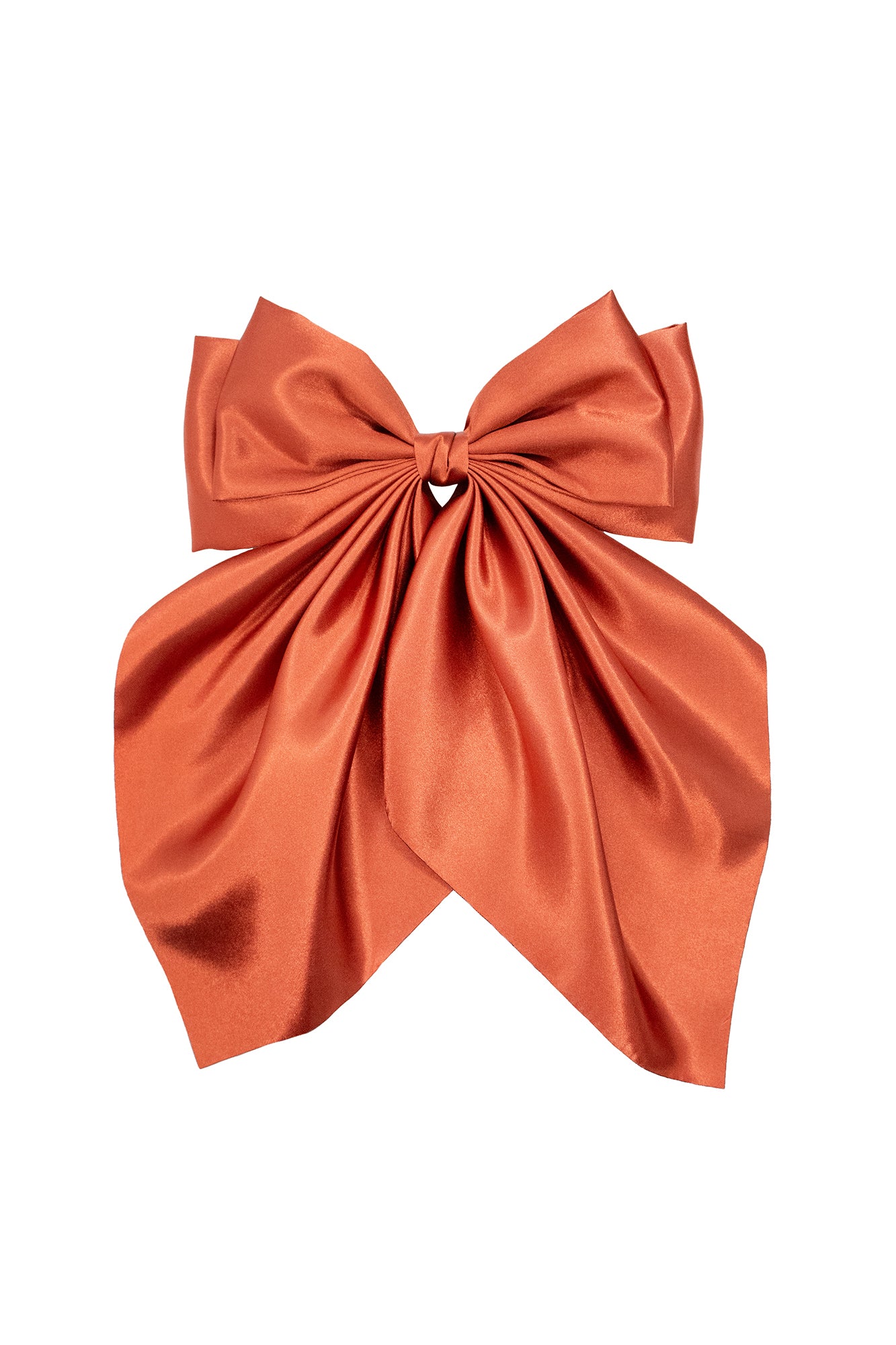 Rust Hair Bow Tail