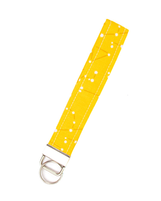 Constellations Stars 1" inch Fabric Key Fob Wristlet