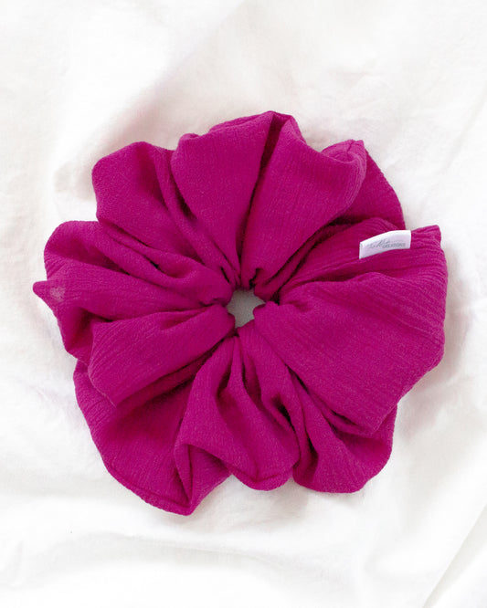 Purple Crinkle Oversized Scrunchie