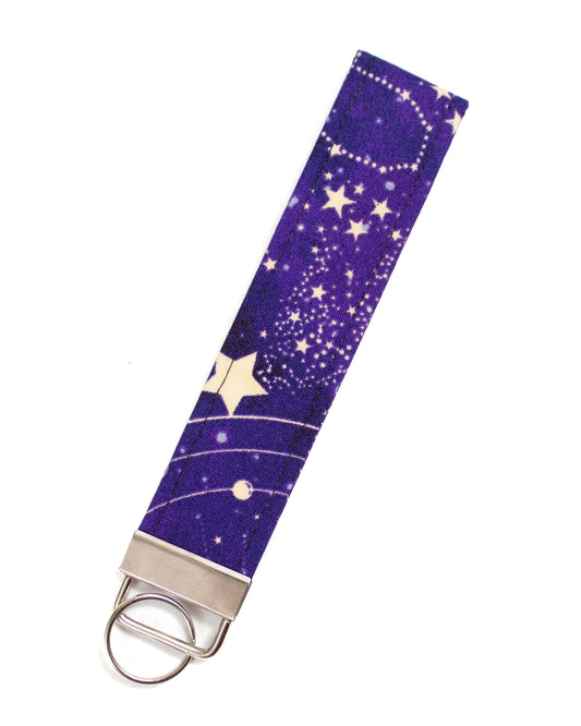 Galaxy Stars 1.25" inch Key Fob Wristlet
